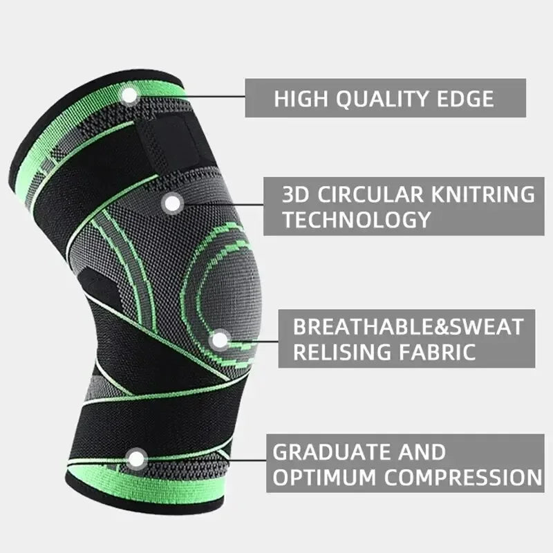 Joelheira Compressão Esportiva Ajustável Par Proteção Tendinite 2