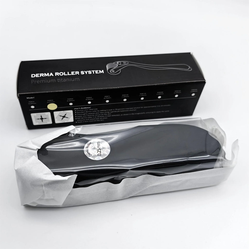Dermaroller 540 Agulhas Titânio Preto Fosco Skincare 9