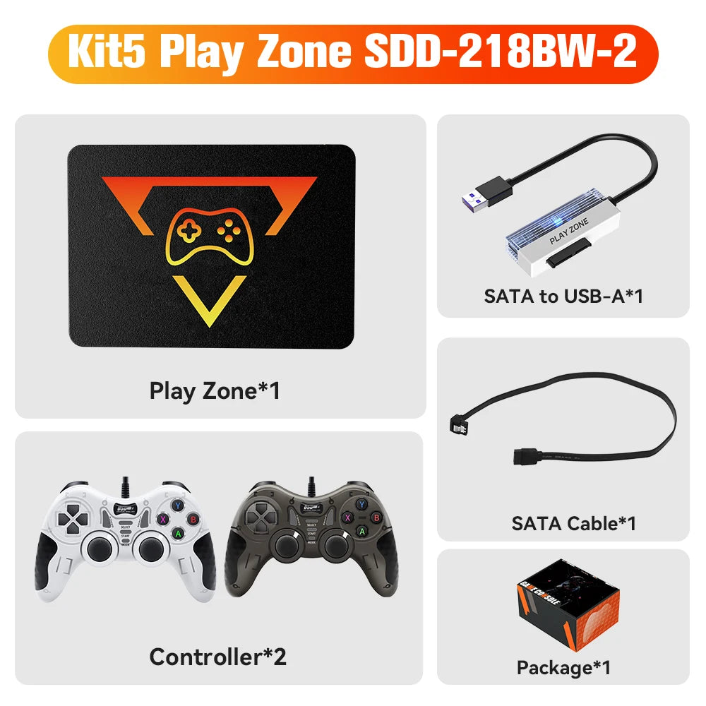 Video Game Portátil 1TB com +16 Mil Jogos Inclusos e 2 Controles Sem Fio - foto 9