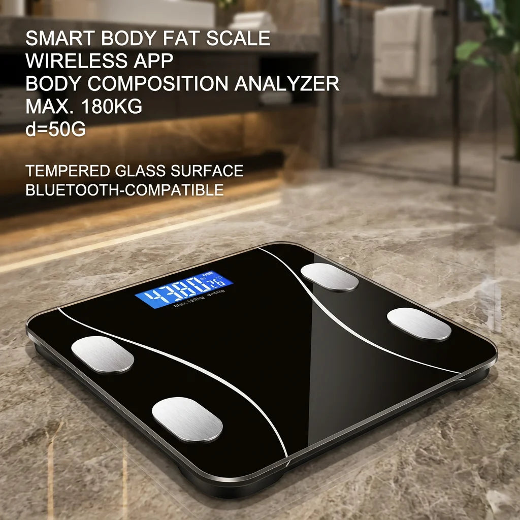 Balança Digital Bluetooth Bioimpedância com Aplicativo Inteligente 5