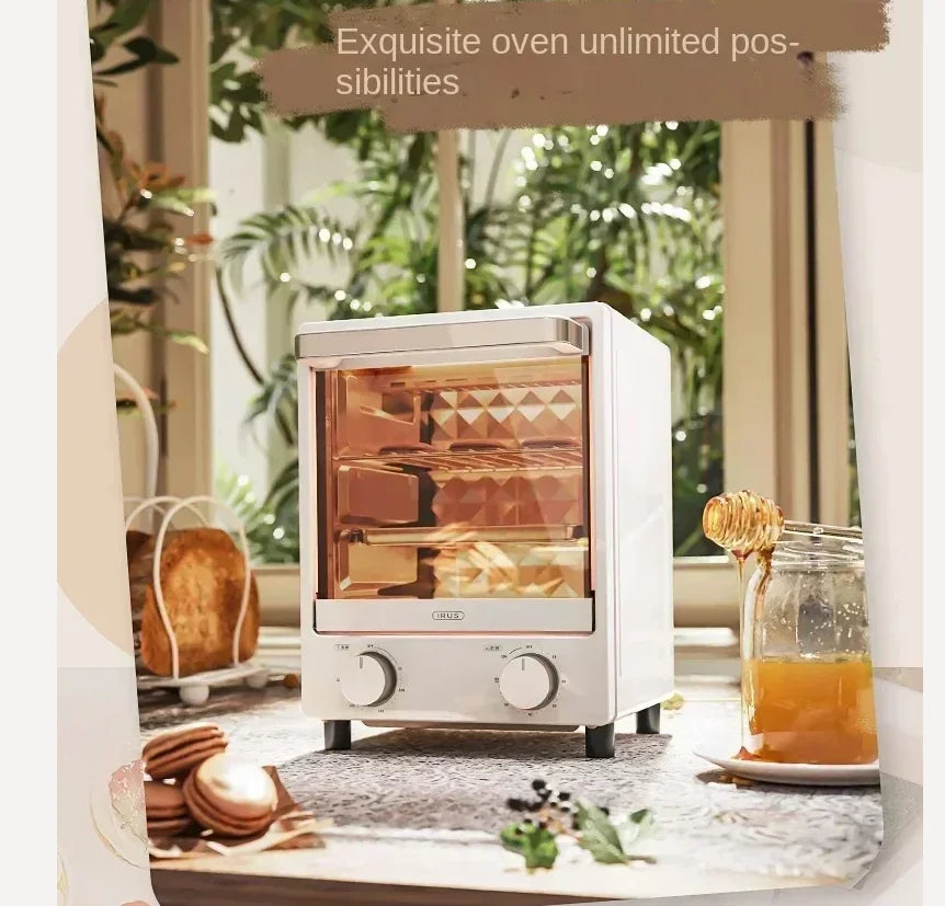 Forno Elétrico Retrô 12L Multifuncional com Timer e Controle de Temperatura - Foto 4