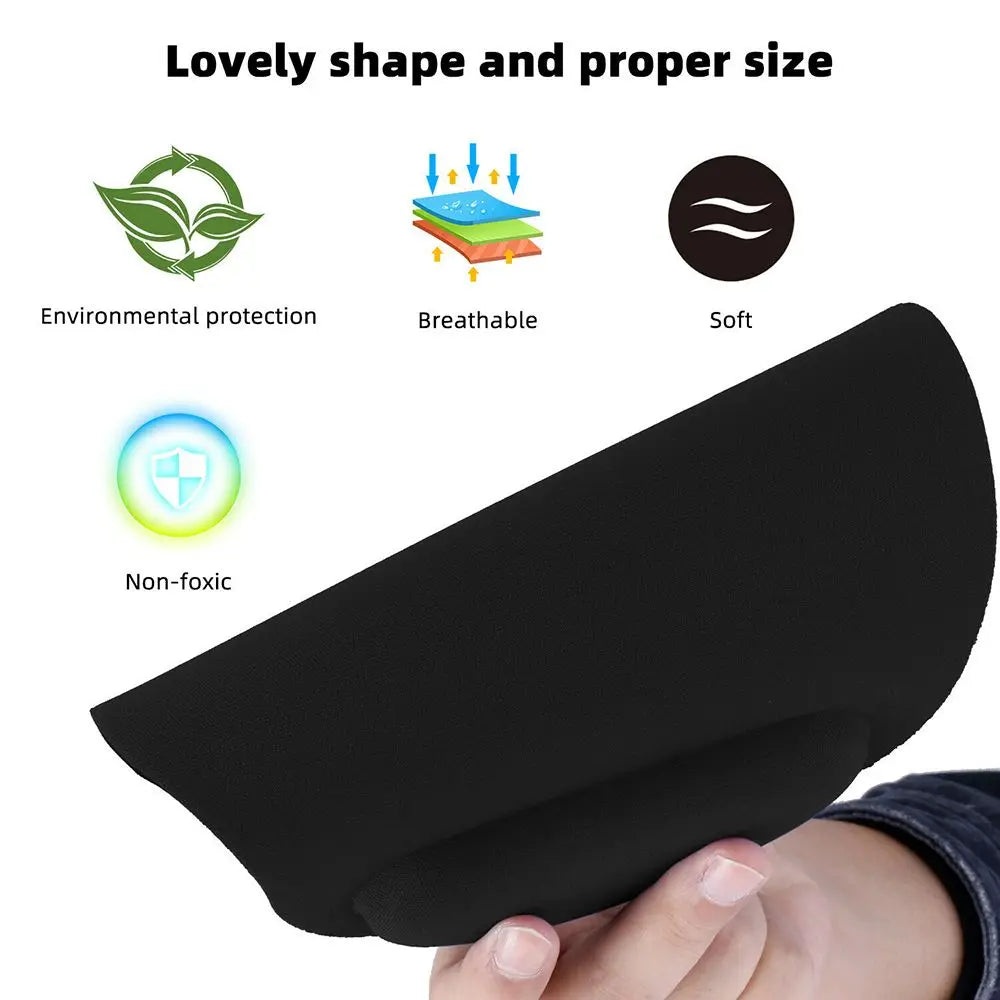 Mouse pad ergonômico com apoio de pulso em gel em fundo branco