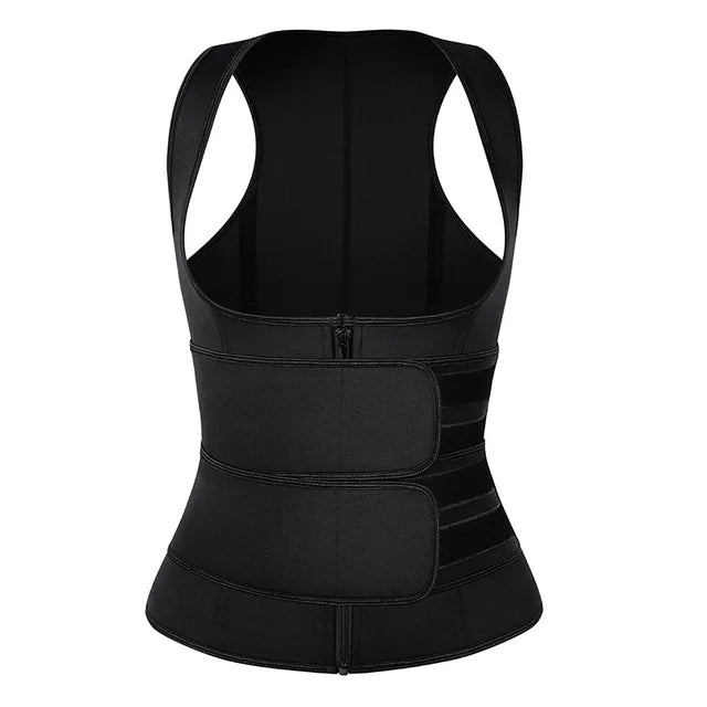 Cinta modeladora emagrecedora em neoprene feminina em fundo branco
