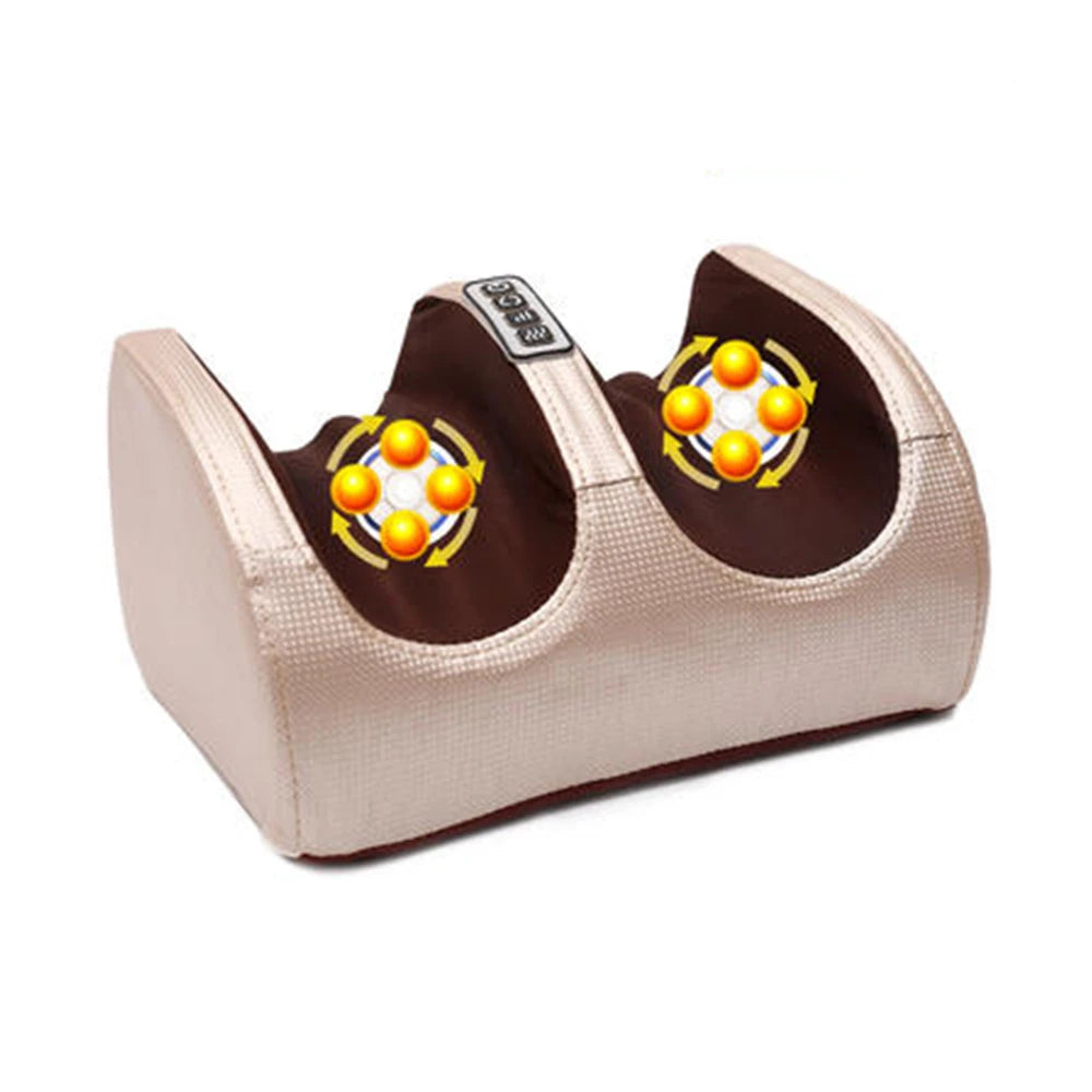 Massageador shiatsu elétrico para pés com aquecimento em fundo branco