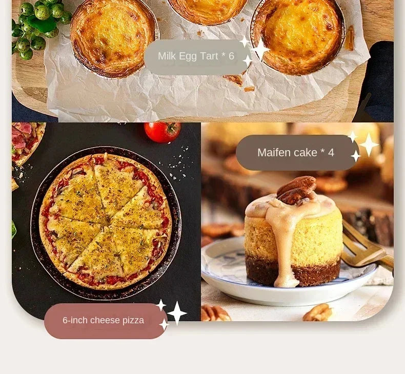 Forno Elétrico Retrô 12L Multifuncional com Timer e Controle de Temperatura - foto 21