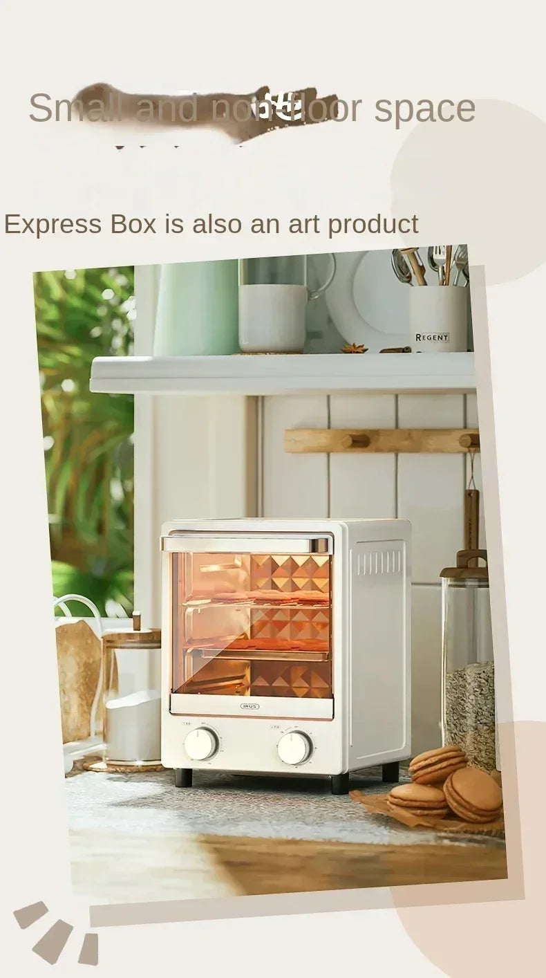 Forno Elétrico Retrô 12L Multifuncional com Timer e Controle de Temperatura - foto 24