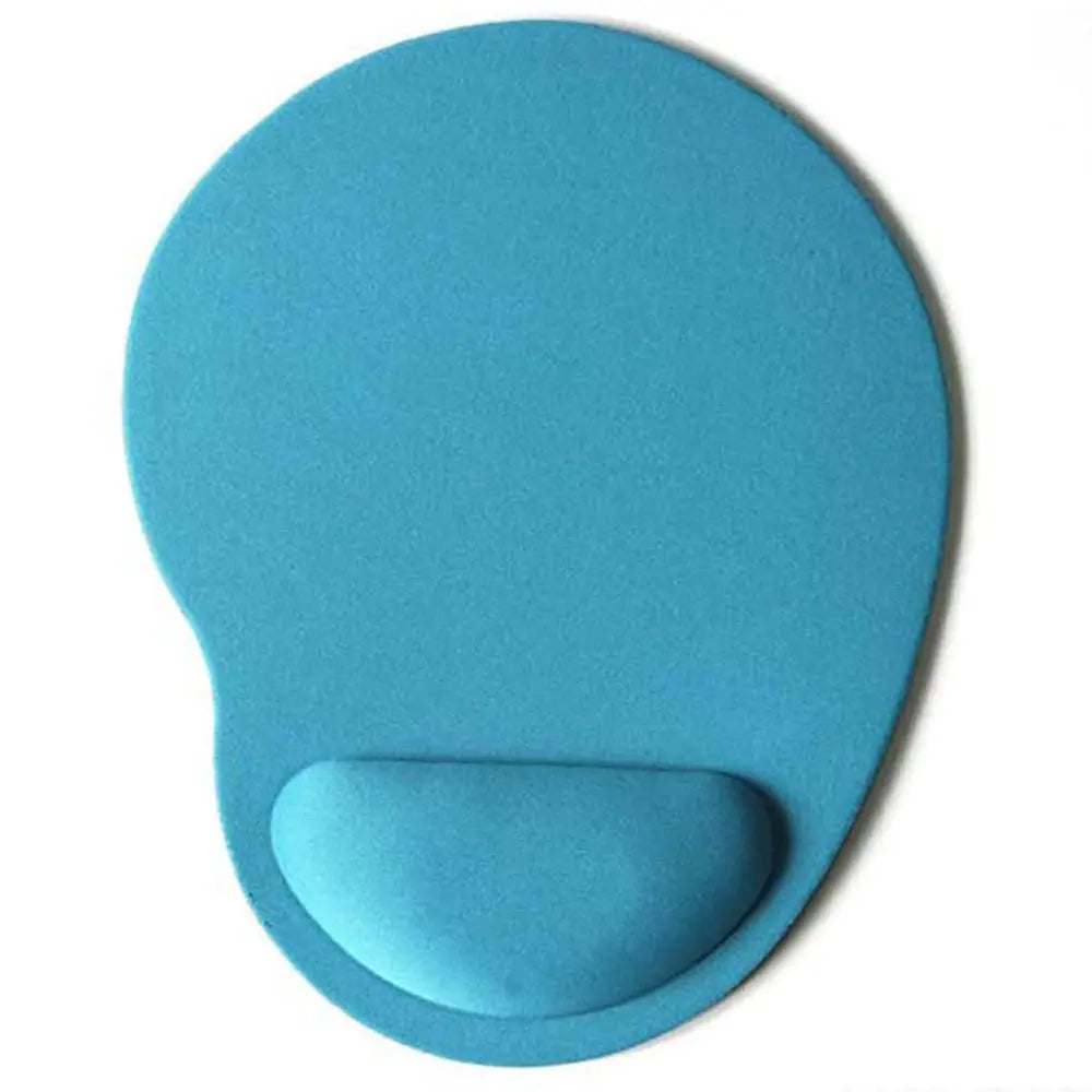 Mouse pad ergonômico com apoio de pulso em gel em fundo branco