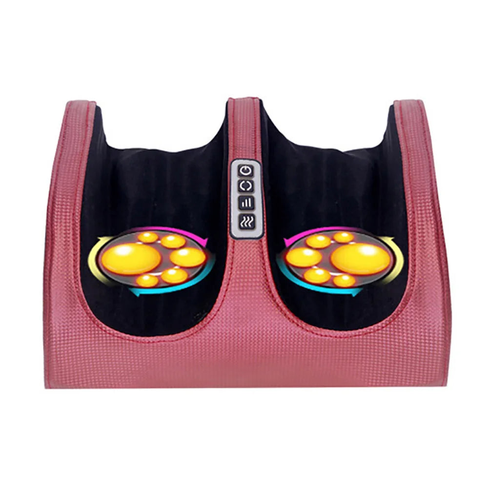 Massageador shiatsu elétrico para pés com aquecimento em fundo branco