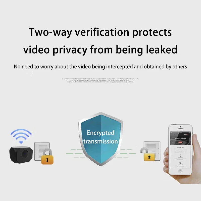 Câmera de segurança WiFi 4K para casa em fundo branco