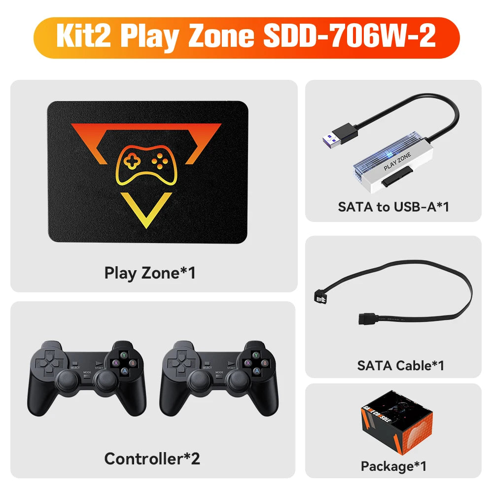 Video Game Portátil 1TB com +16 Mil Jogos Inclusos e 2 Controles Sem Fio - foto 12