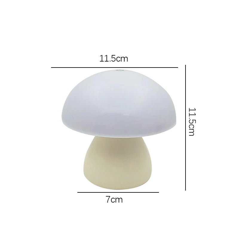 Abajur Cogumelo LED Toque Recarregável Decoração Retrô - Foto 19