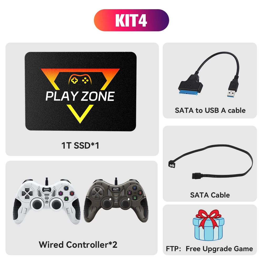 Portable Retro Gaming SSD 80+Emulators for PS5/PS4/PS3/PS2/XBOX One/SWITCH/WII/DC 16191 Games Launchbox＆Retrobat＆Playnite for PC - foto 9