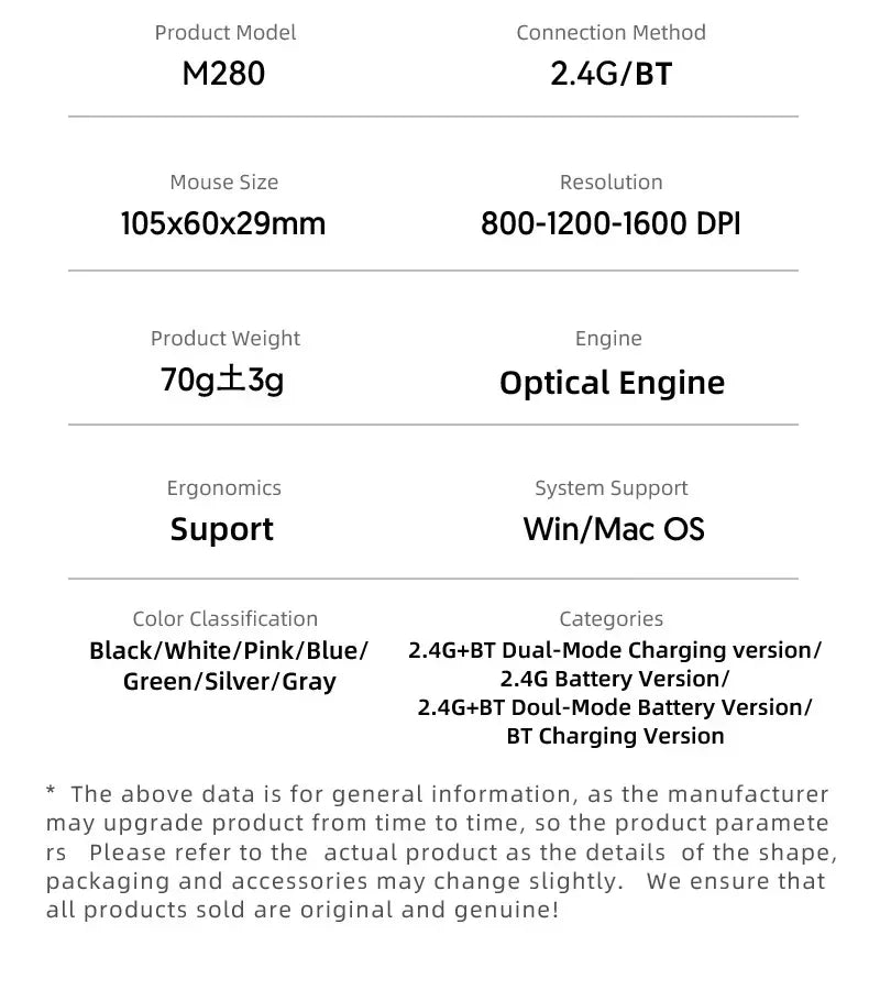 Mouse sem fio recarregável silencioso bluetooth em fundo branco
