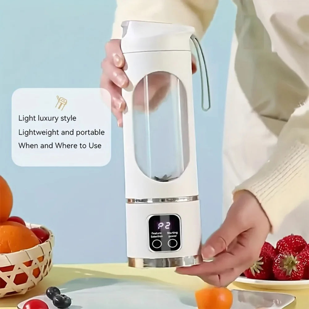 Mixer portátil USB com display digital 12 lâminas em fundo branco