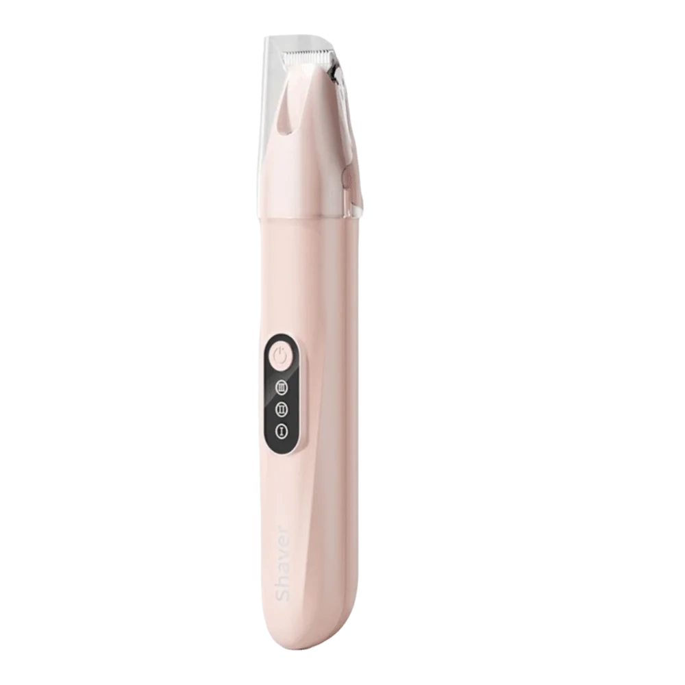 Aparador de patas pet elétrico com luz LED em fundo branco