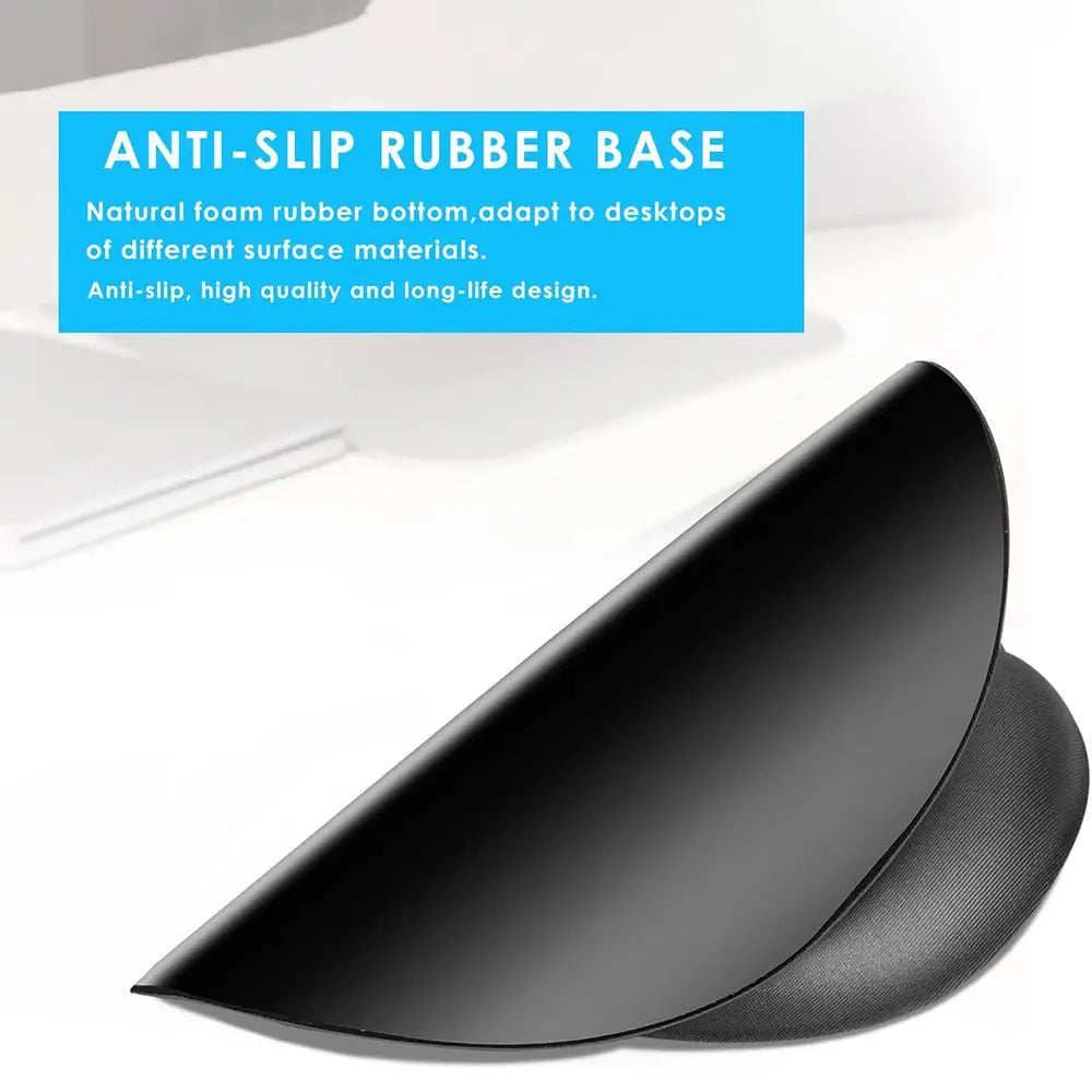 Mouse pad ergonômico com apoio de pulso em gel em fundo branco