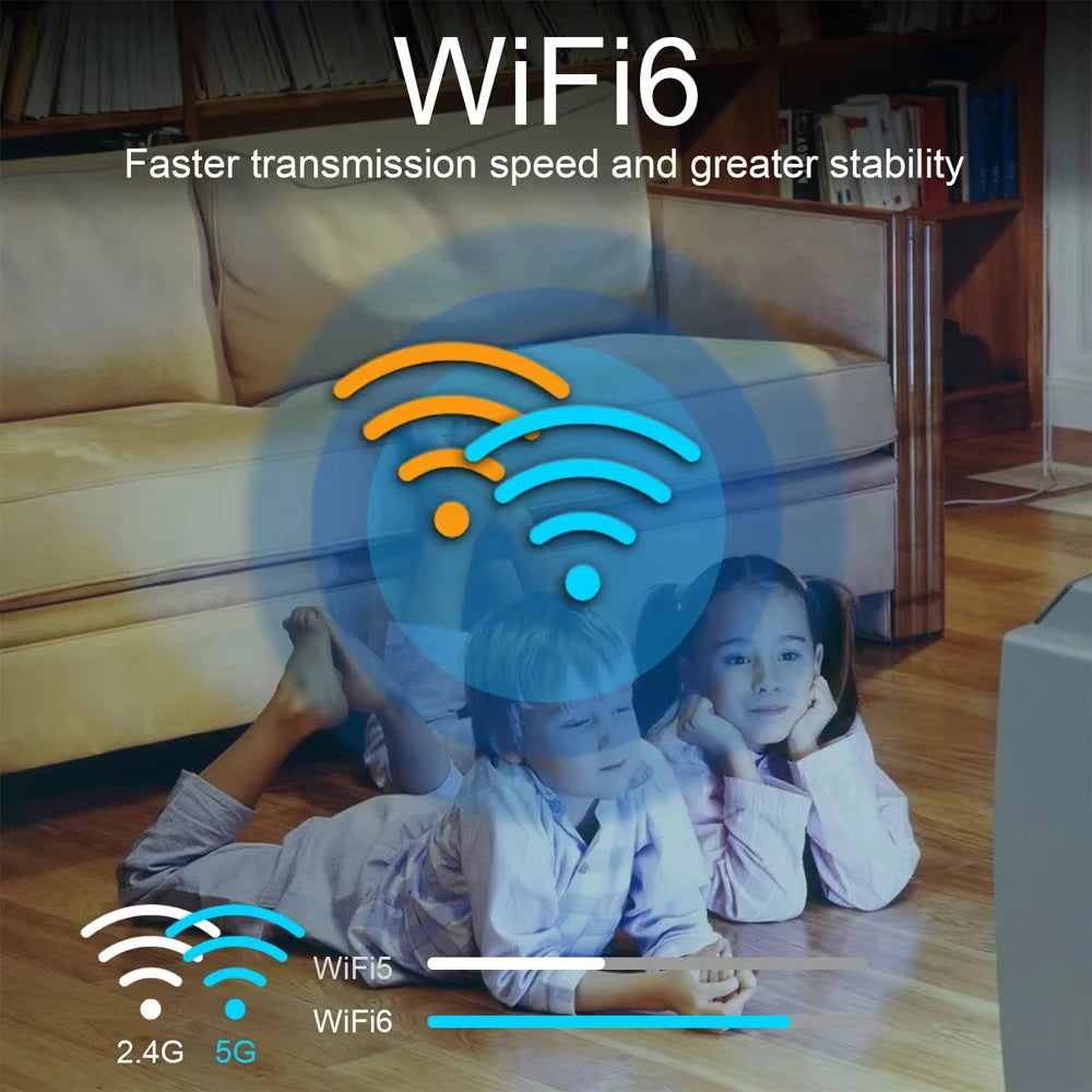 TV Box Android Smart 8K HDMI WiFi em fundo branco
