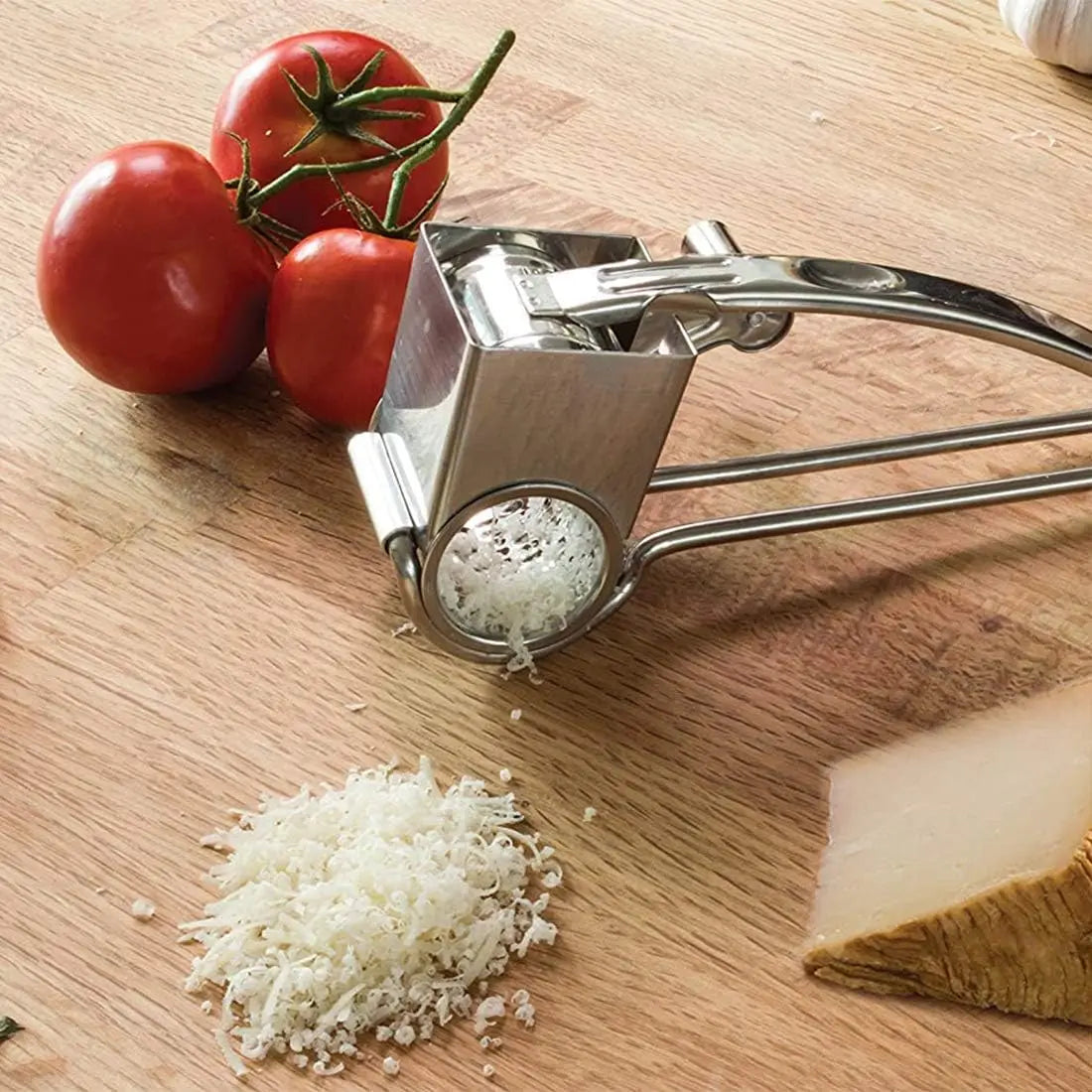 Ralador Rotativo Manual Inox 3 Cilindros para Queijo e Legumes - Foto 12