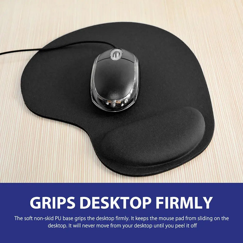 Mouse pad ergonômico com apoio de pulso em gel em fundo branco