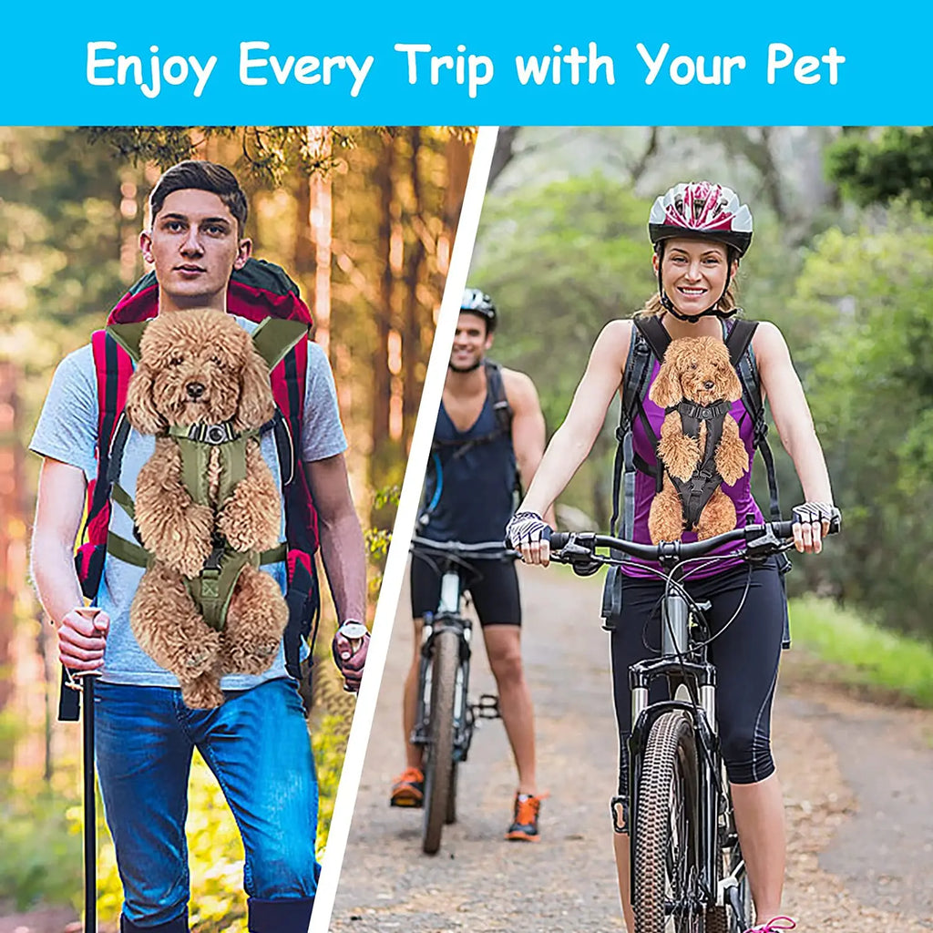Mochila transporte para pet respirável com janela bolha em fundo branco