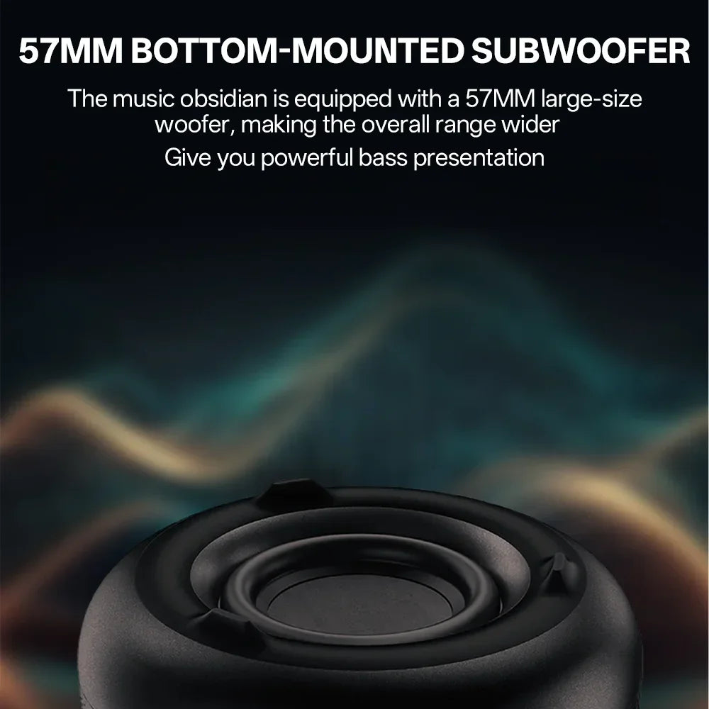 Caixa de som soundbar bluetooth 5.3 subwoofer portátil em fundo branco