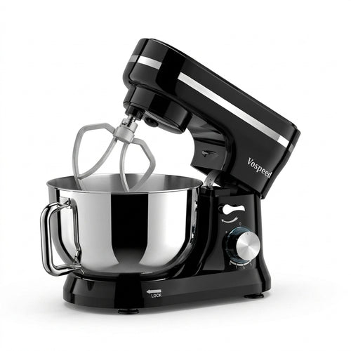 Batedeira Planetária Profissional 1000W 8 Velocidades com Tigela de 5L em fundo branco