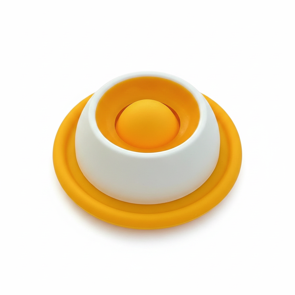 Comedouro lento para cães e gatos fundo branco